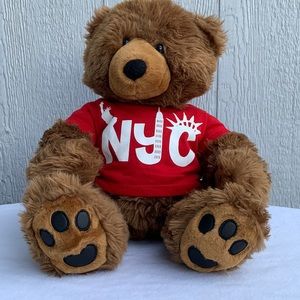 Vintage new York city build a bear brown bear pellets NYC.